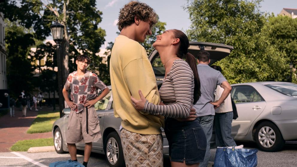 PHOTO: Steven (Sean Kaufman), Jeremiah (Gavin Casalegno), and Belly (Lola Tung) in "The Summer I Turned Pretty."