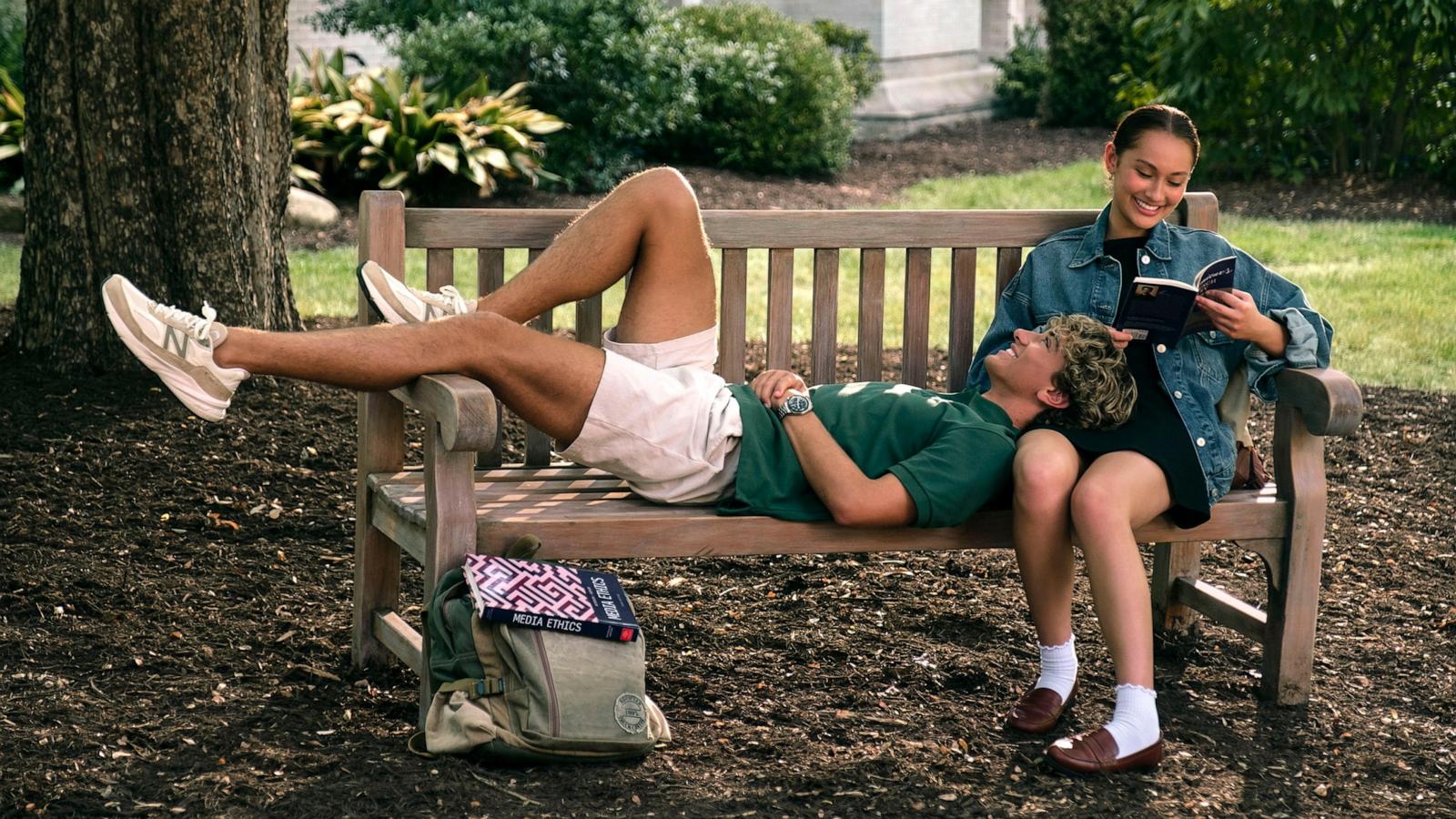 PHOTO: Gavin Casalegno and Lola Tung in a scene from " The Summer I Turned Pretty."