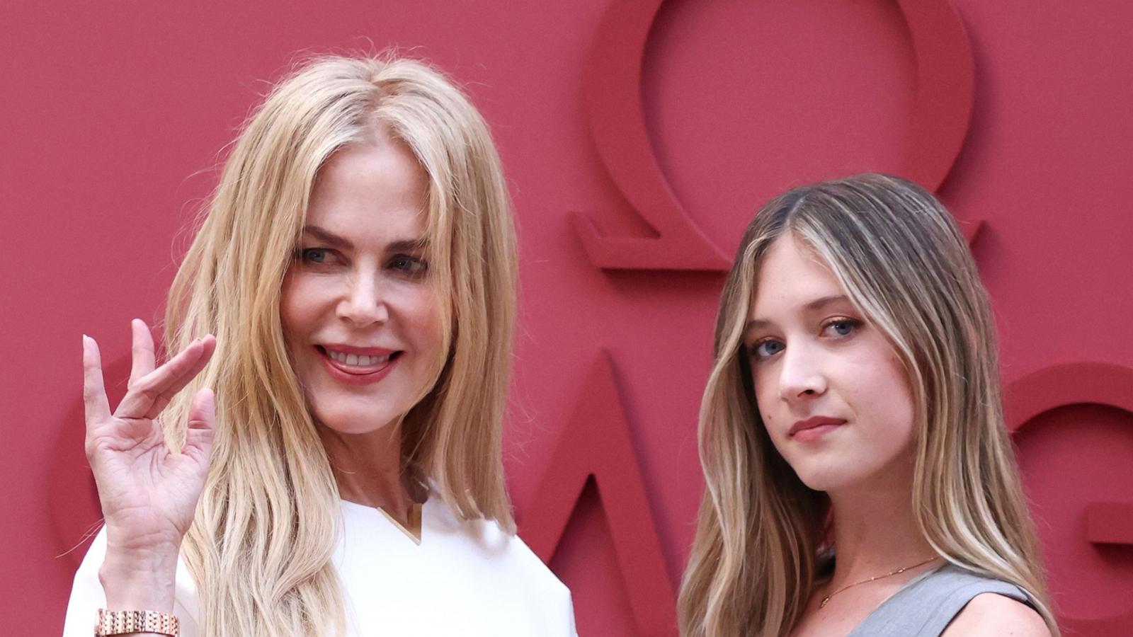 PHOTO: Nicole Kidman and Sunday Rose Urban attend OMEGA's 'Her Time' event at OMEGA House Paris, July 29, 2024.