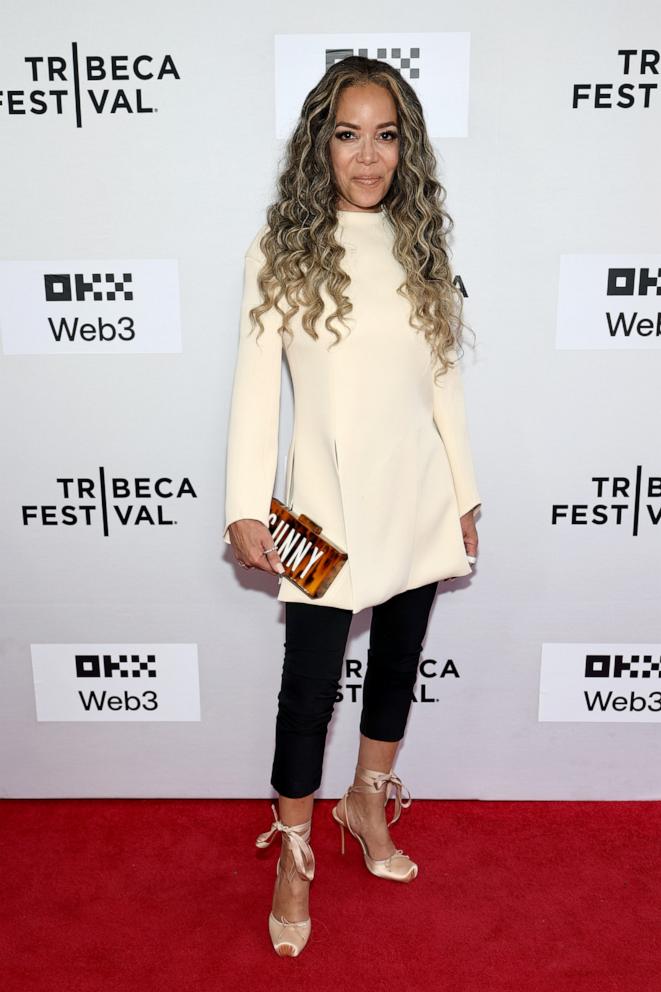 PHOTO: Sunny Hostin attends the "Barbara Walters Tell Me Everything" premiere during the 2025 Tribeca Festival at SVA Theater, on June 12, 2025, in New York.