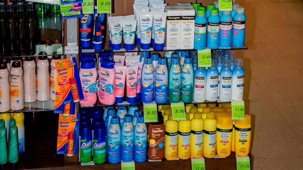 PHOTO: Sunscreen is seen in a store in Hawaii on Nov. 12, 2016.