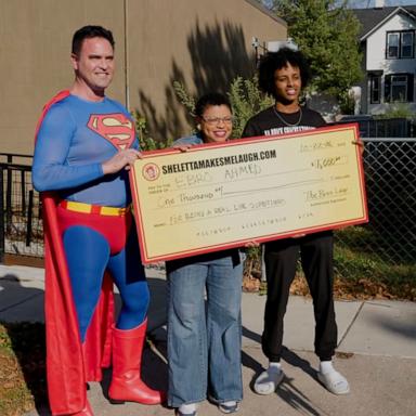 PHOTO: Ebro Ahmed was surprised with a $1,000 check on Thursday after he was credited for saving children when their school bus driver suffered a medical emergency.