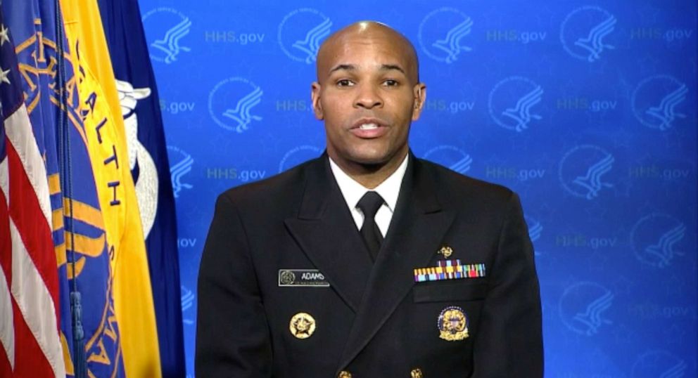 PHOTO: Surgeon General Jerome Adams speaks with "Good Morning America" about the coronavirus, March 19, 2020.