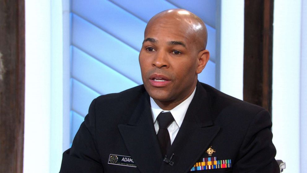 PHOTO: Surgeon General Jerome Adams appears on "Good Morning America," March 10, 2020.