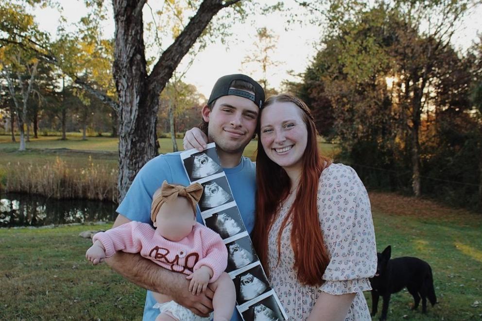 PHOTO: Hannah Knoppel and her husband Zachary are expecting their second child.