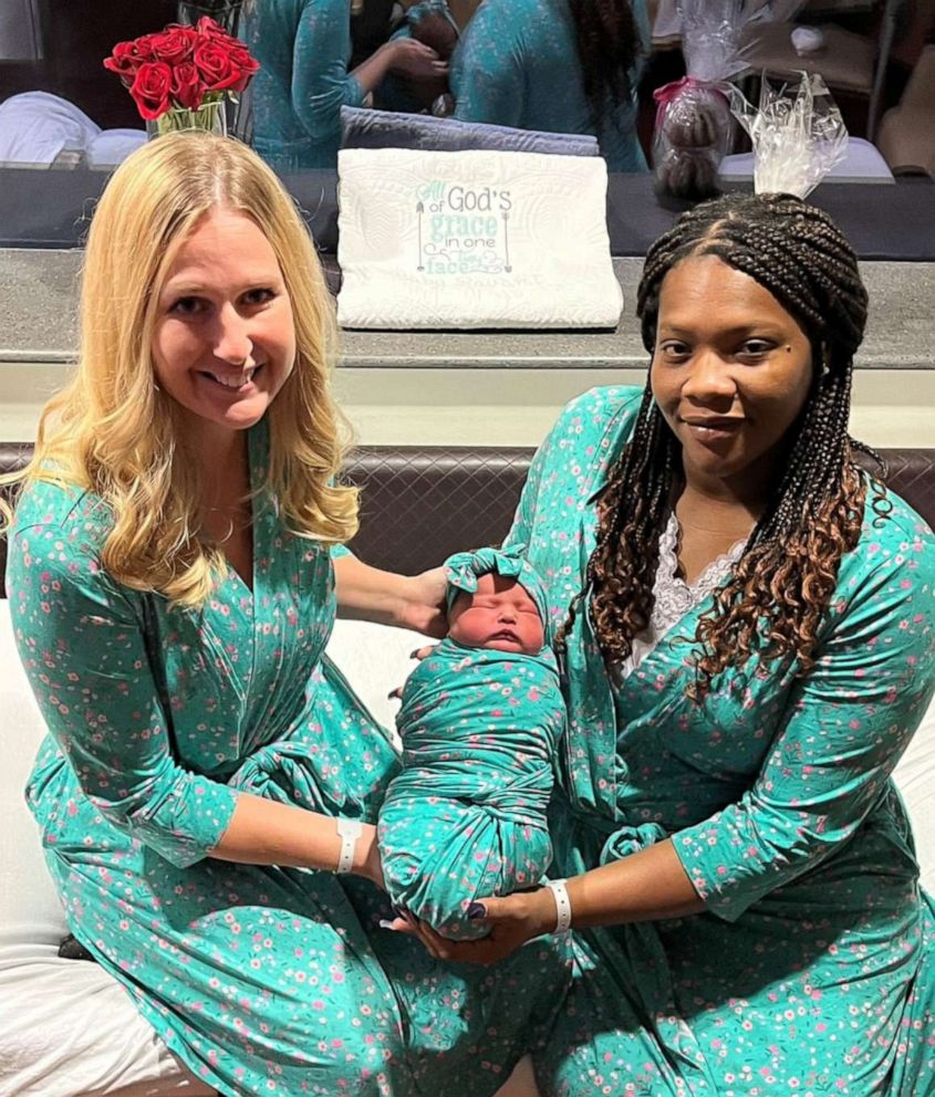 PHOTO: Kelly Savant and Jasmine Johnson Isaac both say they've gone from being strangers to "family," after Isaac became a surrogate for Savant and her husband.