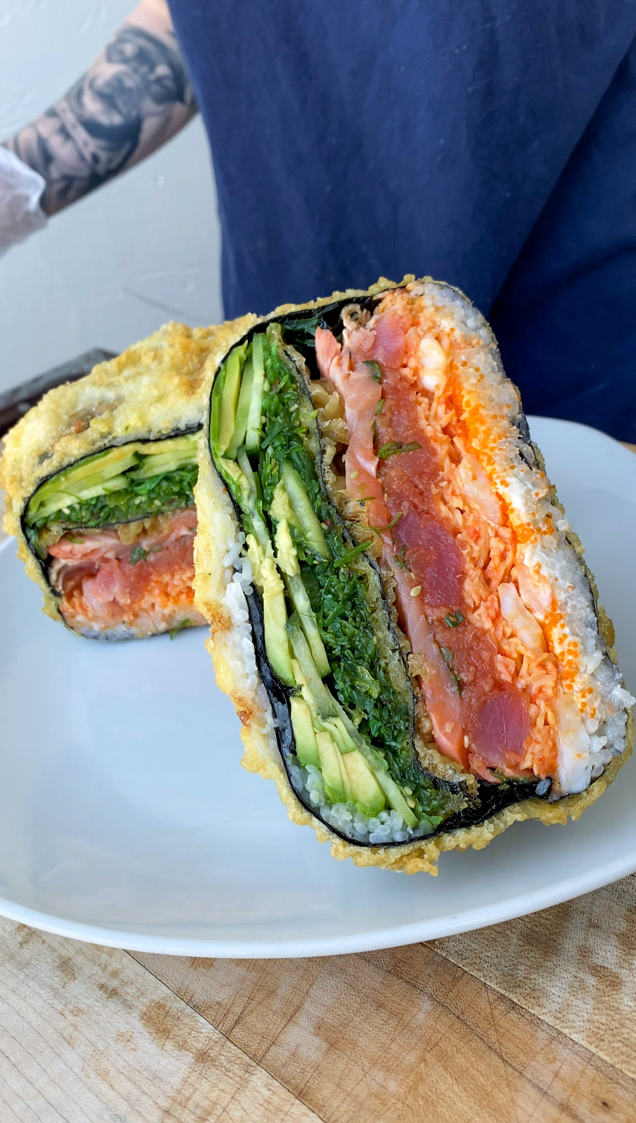 PHOTO: A sushi crunch wrap from Wave Asian Bistro & Sushi in Mount Dora, Florida.