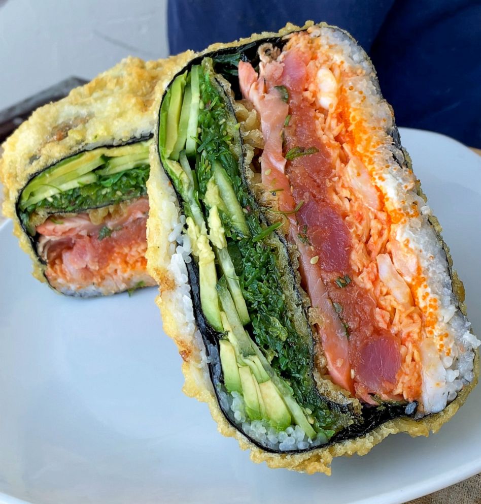 PHOTO: A sushi crunch wrap from Wave Asian Bistro & Sushi in Mount Dora, Florida.