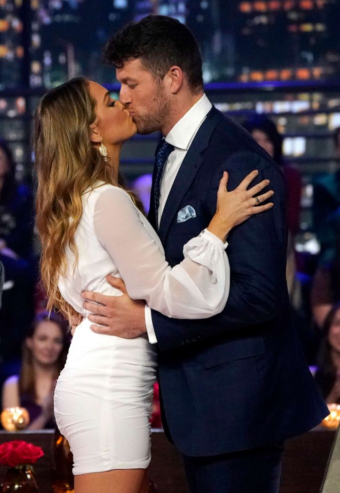 PHOTO: Susie Evans and Clayton Echard on the finale of "The Bachelor" season 26.