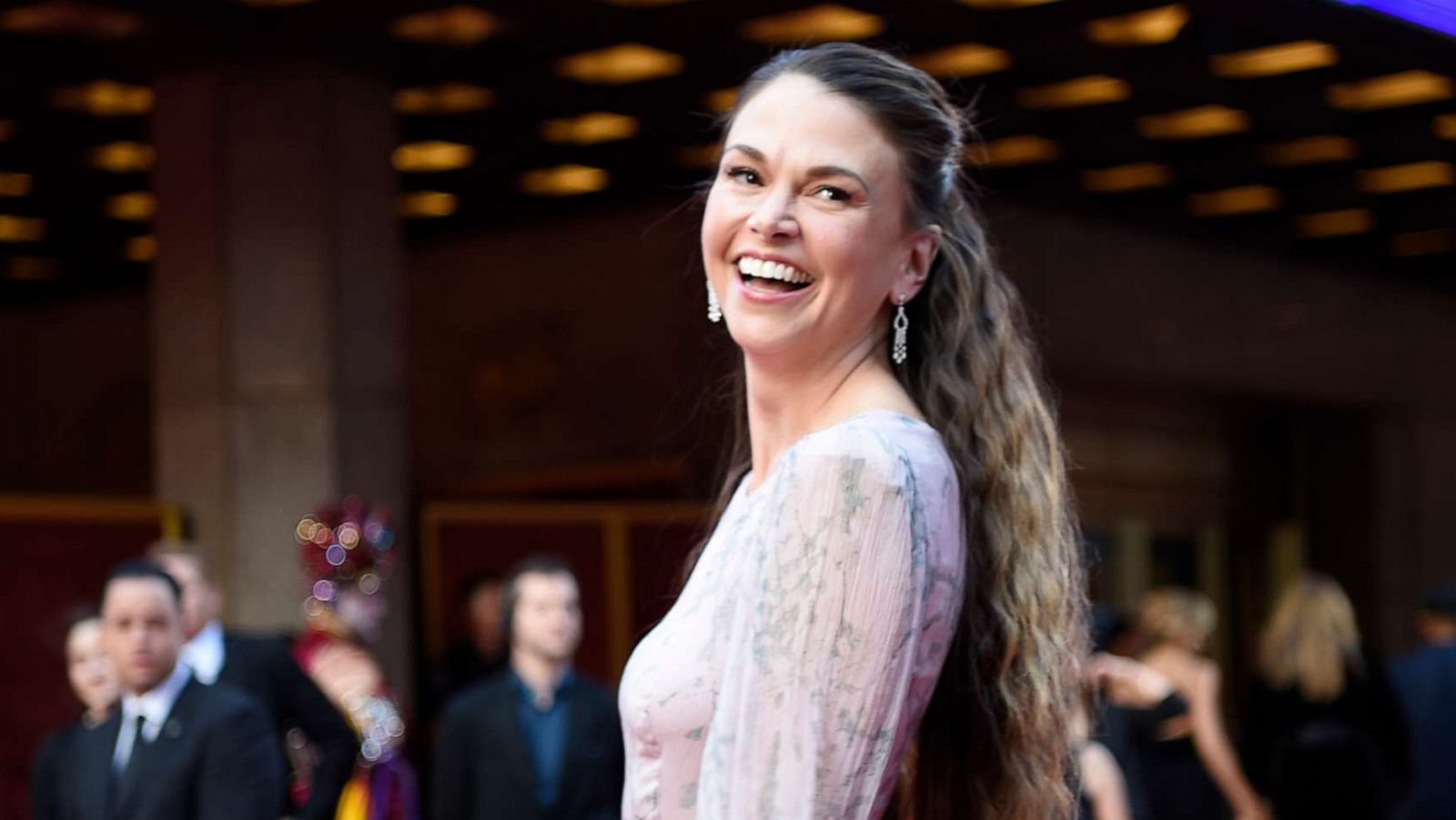 PHOTO: Sutton Foster on the red carpet at The 73rd Annual Tony Awards, June 9, 2019, at Radio City Music Hall in New York.