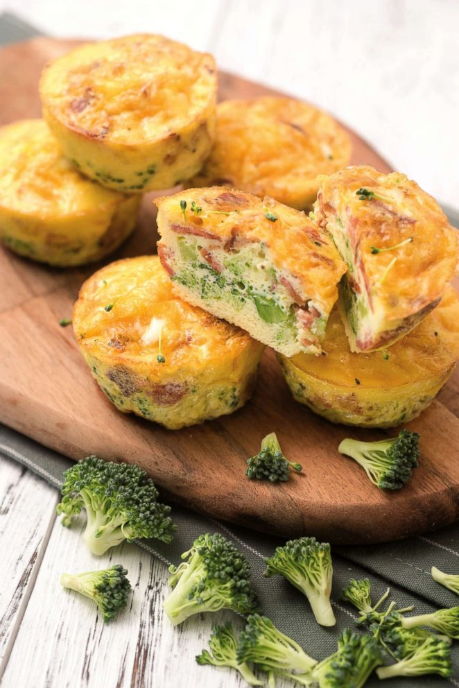 PHOTO: Suzanne Ryans broccoli, bacon, and cheese egg muffins.