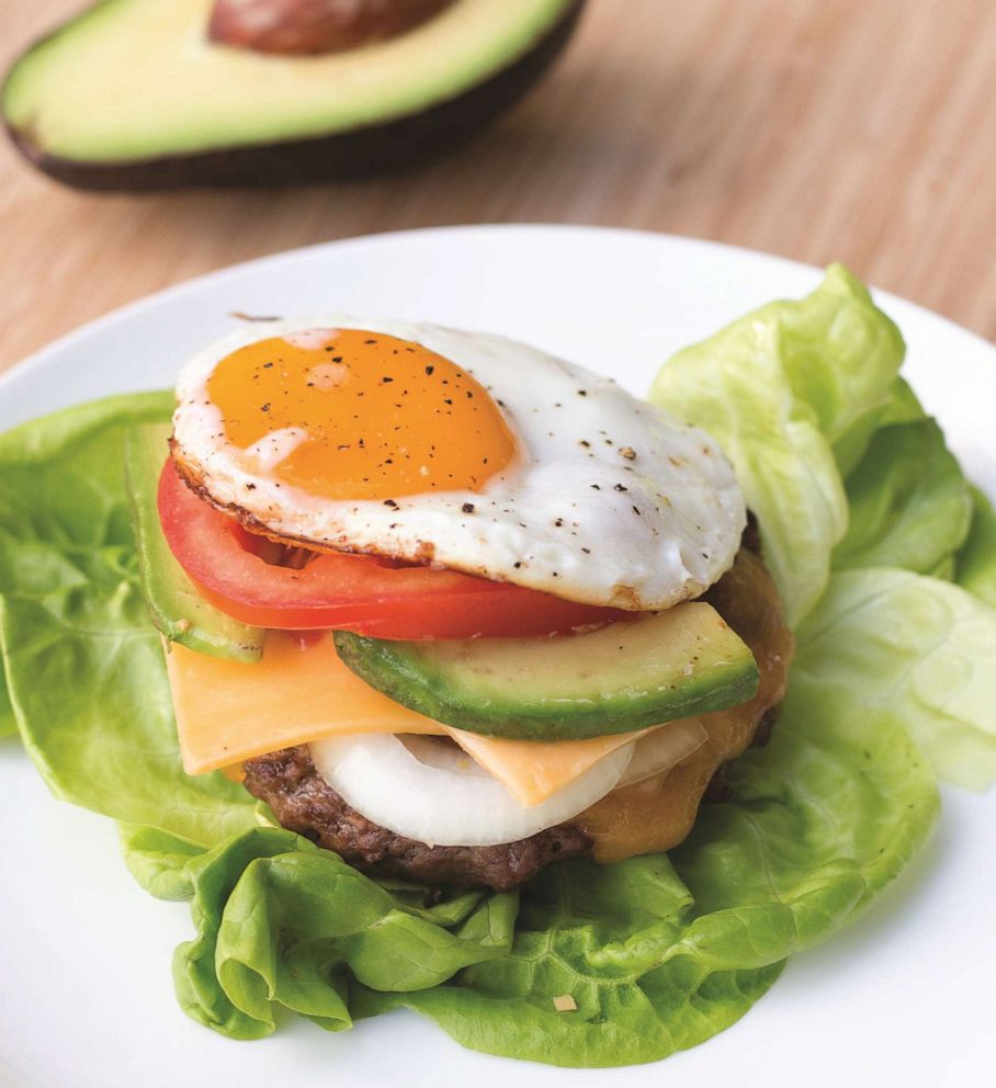 PHOTO: "Simply Keto" author Suzanne Ryan's recipe for sunny side-up burgers.