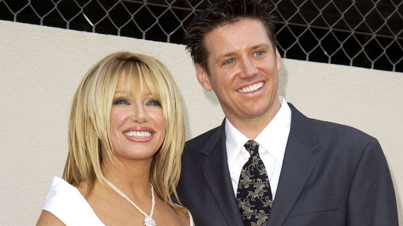 PHOTO: Suzanne Somers with her son Bruce Somers attend a ceremony unveiling her star on the Hollywood Walk of Fame for her achievements in television in Hollywood, Calif., Jan. 24, 2003.