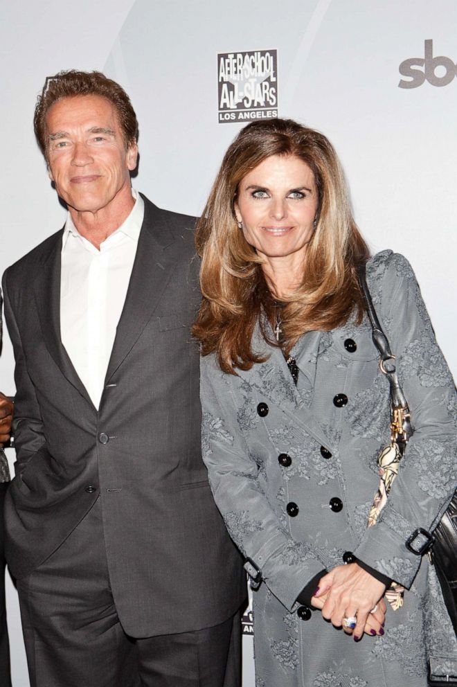 PHOTO: Arnold Schwarzenegger and Maria Shriver arrive at After-School All-Stars Hoop Heroes Salute launch party at Katsuya on February 18, 2011 in Los Angeles, California.