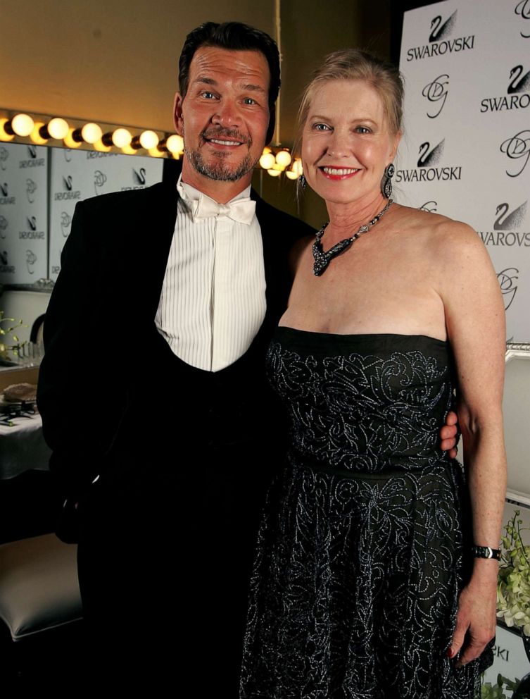 PHOTO: Patrick Swayze and Lisa Niemi pose backstage during the 9th annual Costume Designers Guild Awards, Feb. 17, 2007, in Beverly Hills, Calif.