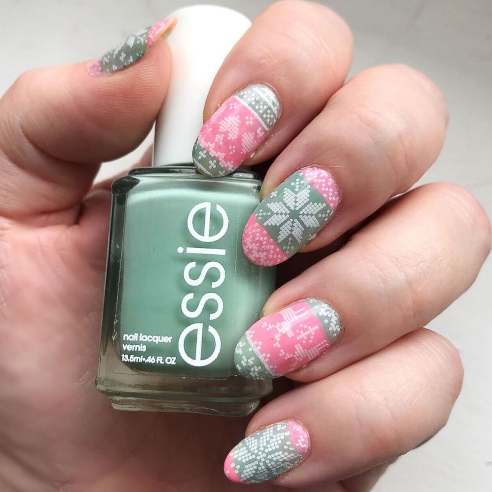 PHOTO: If you aim to steer clear of traditional Christmas colors, try "Cascade Cool" and "Turquoise & Caicos" by Essie. 