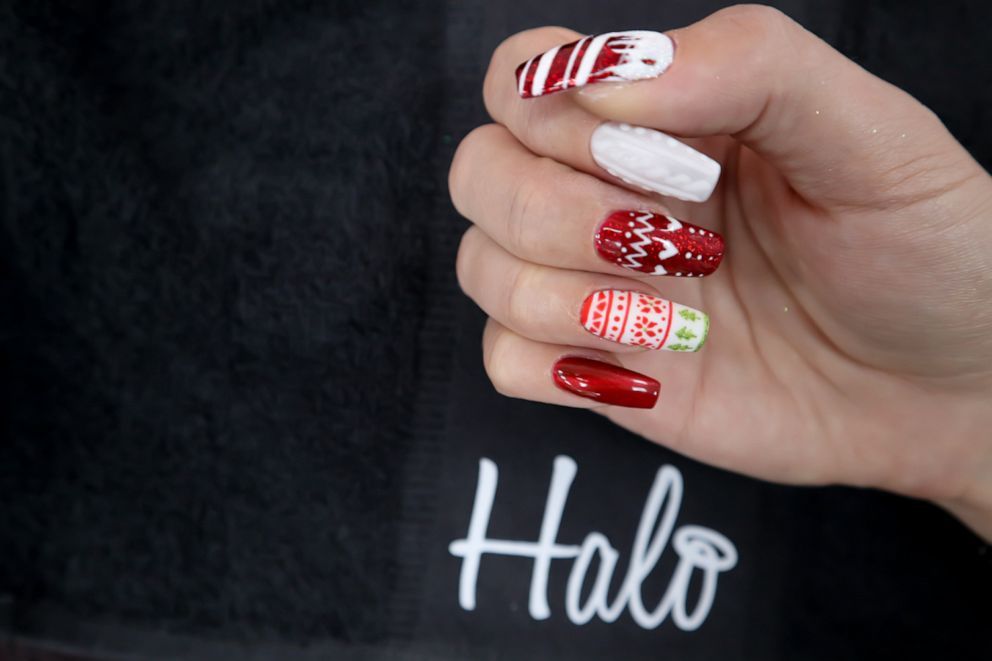 PHOTO: Kirsty Smitheman Brand Ambassador of Pure Nails gives us a step by step guide on how to create these festive Christmas sweater nails