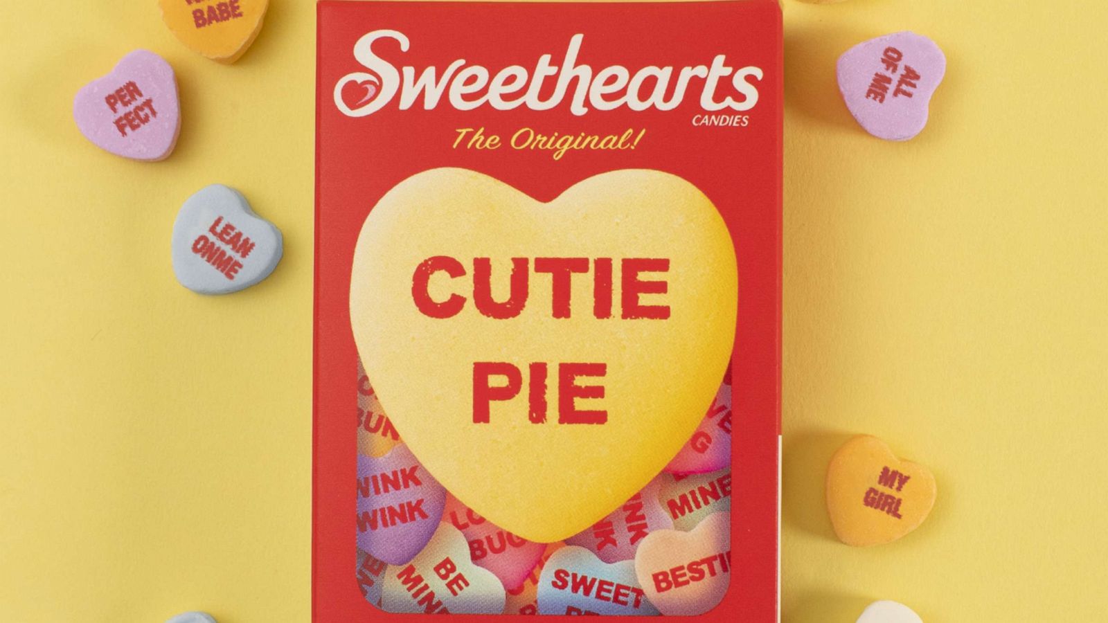 PHOTO: New Sweethearts candies include names of iconic love songs.