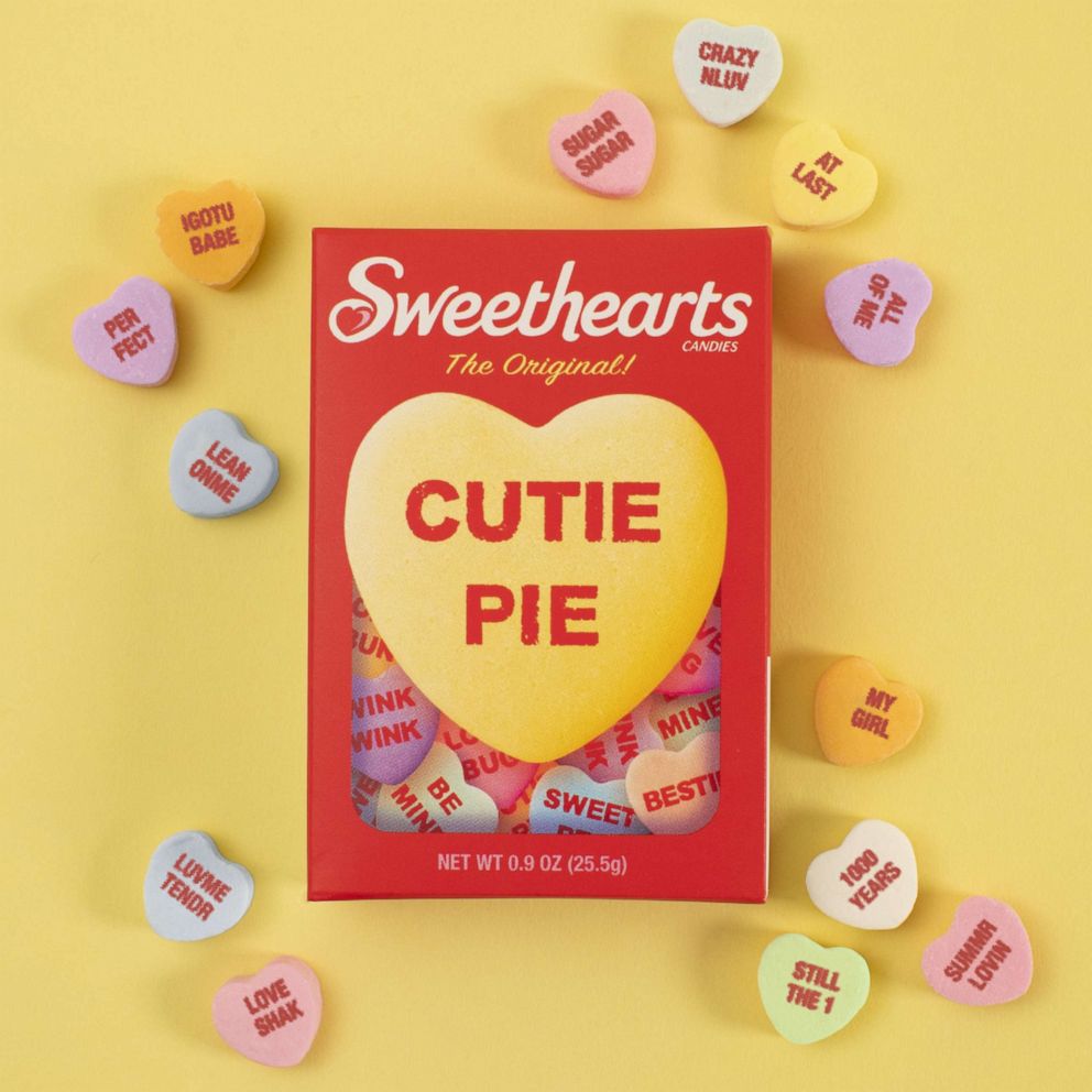 PHOTO: New Sweethearts candies include names of iconic love songs.