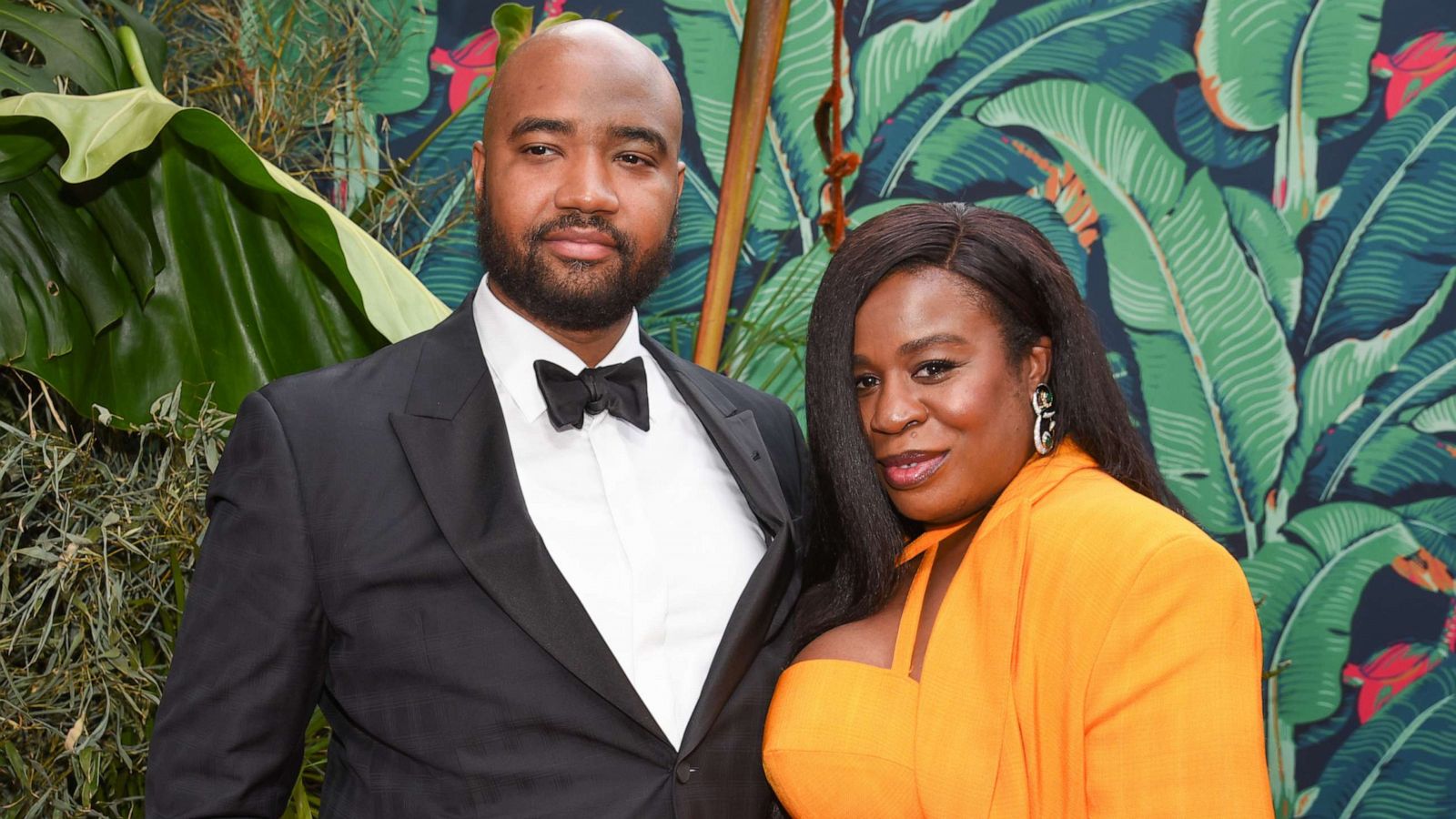 PHOTO: Robert Sweeting and Uzo Aduba at the 76th Tony Awards held at the United Palace Theatre on June 11, 2023 in New York City.