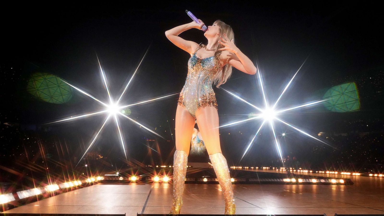 PHOTO: Taylor Swift performs onstage during "The Eras Tour" at State Farm Stadium, March 18, 2023, in Glendale, Ariz.