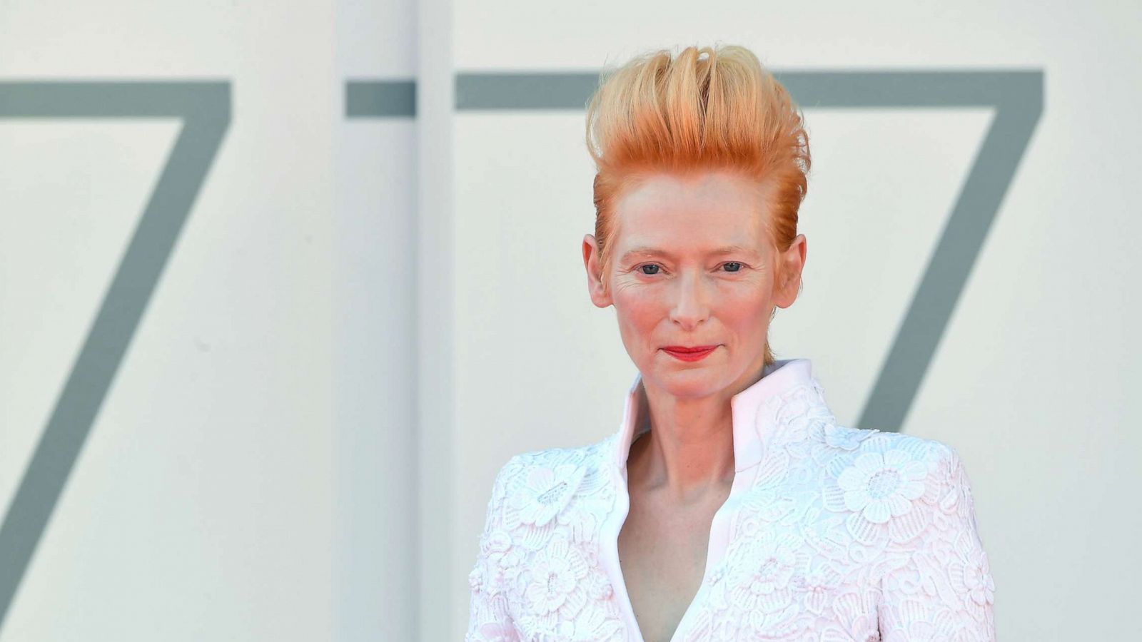 PHOTO: Tilda Swinton walk at the 77th Venice Film Festival at on Sept. 3, 2020 in Venice, Italy.