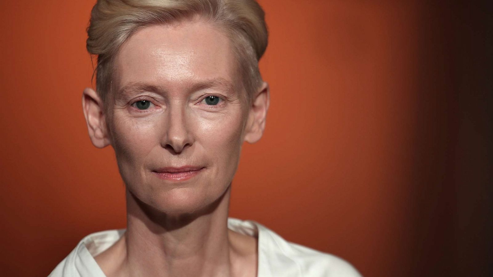 PHOTO: Oscar-winning British actor Tilda Swinton during a performance in Rome, June 24, 2021.