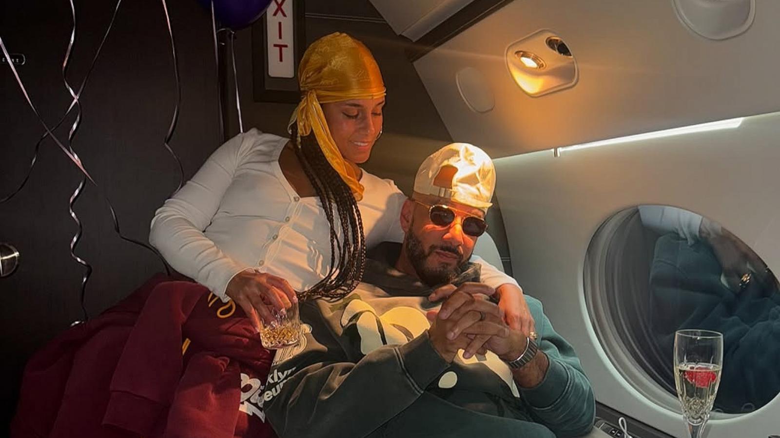 PHOTO: Fans celebrated the "Empire State of Mind" singer in the comments of a post Swizz Beatz shared on Instagram to celebrate Alicia Keys' birthday, which included a picture of Keys and Swizz Beatz cuddled on a plane.