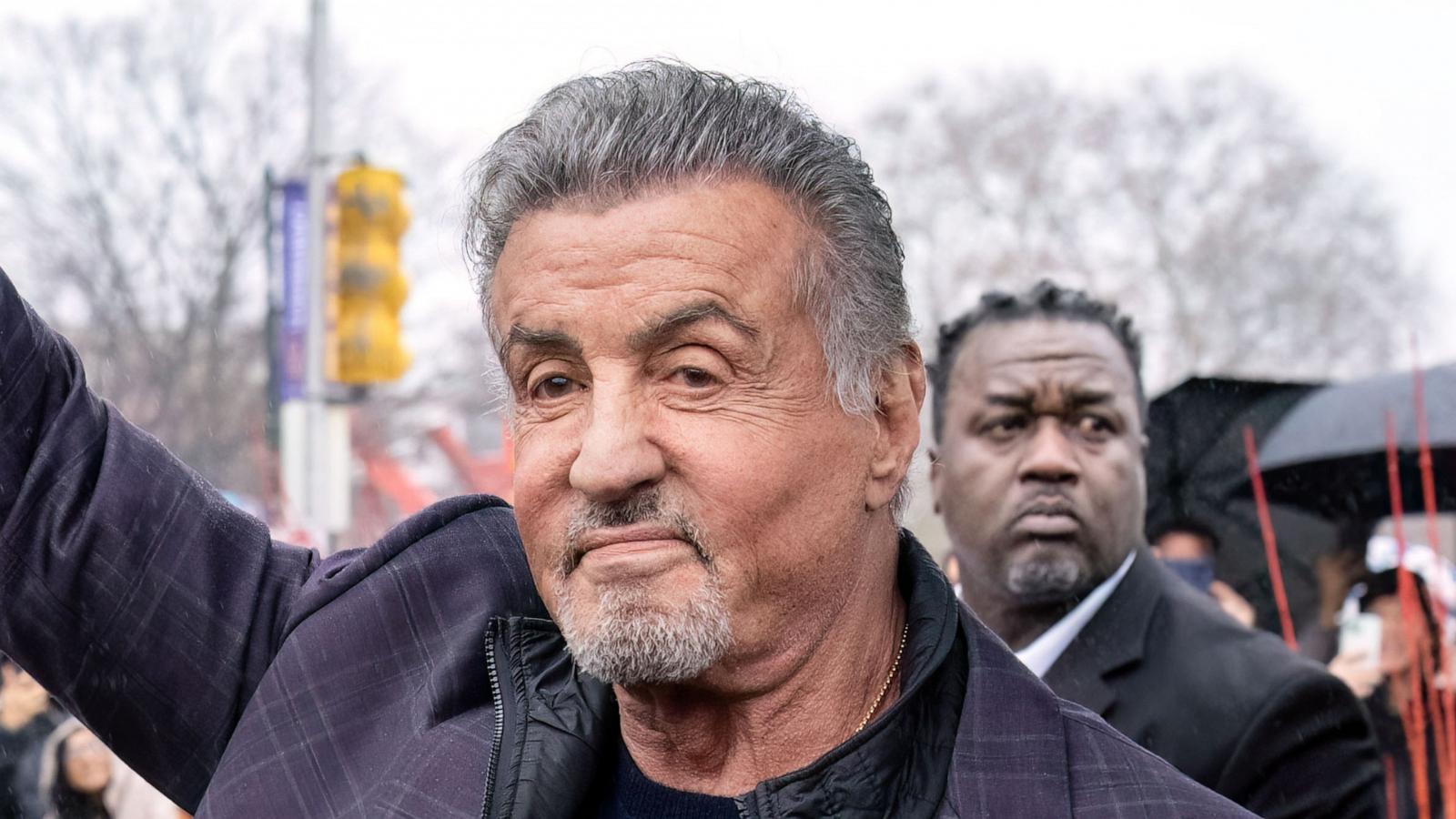 PHOTO: Sylvester Stallone attends the grand opening of the 'Rocky Shop' as the City of Philadelphia declares Dec. 3 as Rocky Day" in Philadelphia on Dec. 3, 2023 in Philadelphia.