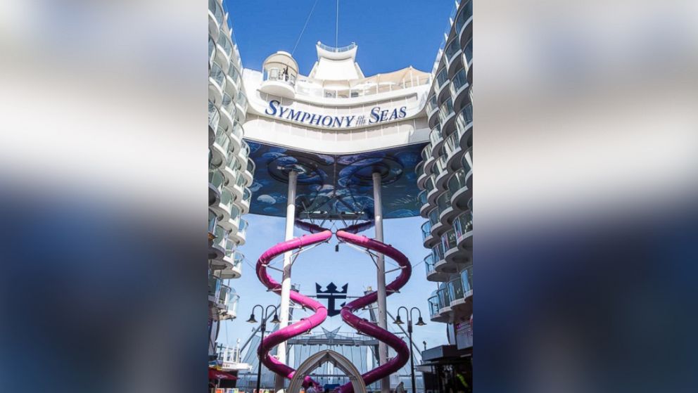 PHOTO: The Ultimate Abyss slide on the Symphony of the Seas cruise is 10-stories high, marking it one of the most adventurous activities on the ship.