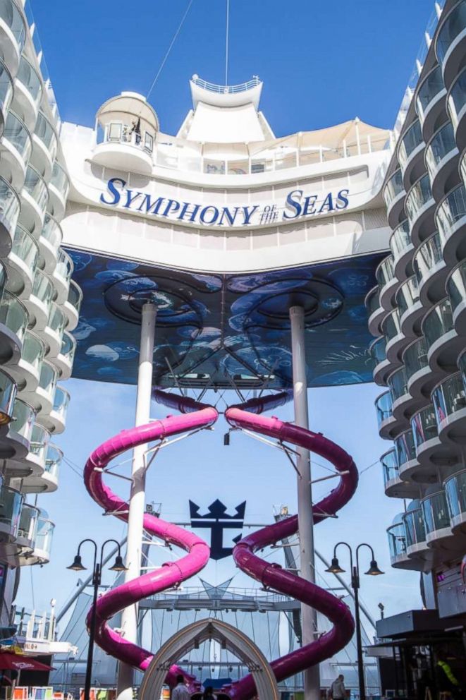 PHOTO: The Ultimate Abyss slide on the Symphony of the Seas cruise is 10-stories high, marking it one of the most adventurous activities on the ship.