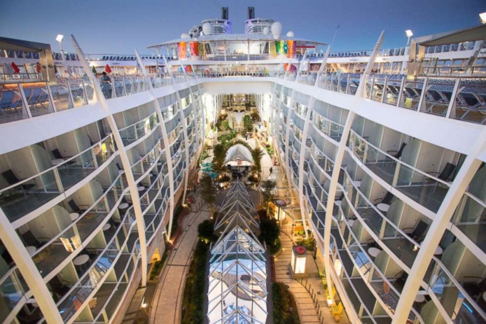 PHOTO: "Central Park" on board the Symphony of the Seas cruise is a green sanctuary which includes over 20,000 plants and trees.