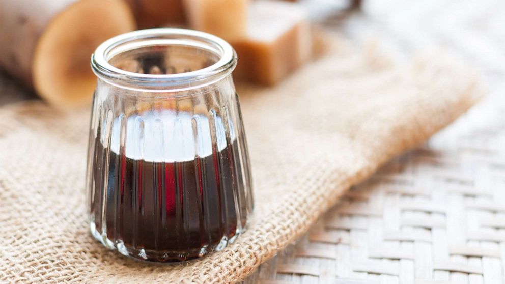 PHOTO: Yacon syrup is pictured in front of yacon roots in an undated stock photo.