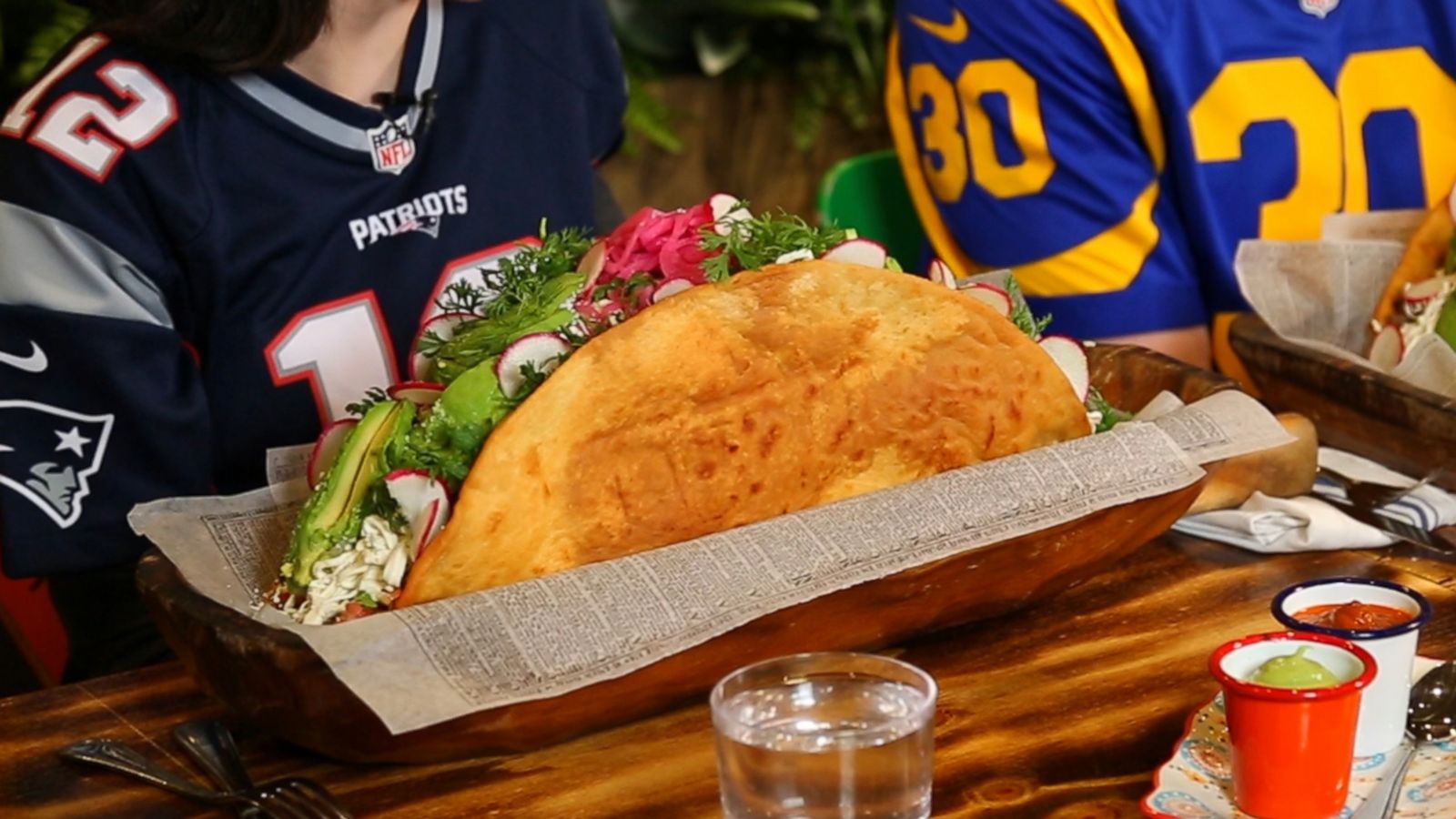 PHOTO: We tried a 12-pound taco you'll want on the menu at your Super Bowl party.