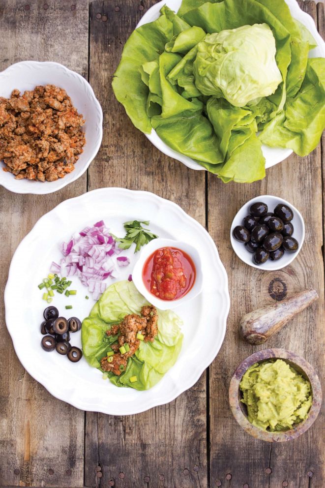 PHOTO: Maria Emmerich's taco bar from her cookbook "Quick and Easy Ketogenic Cooking."