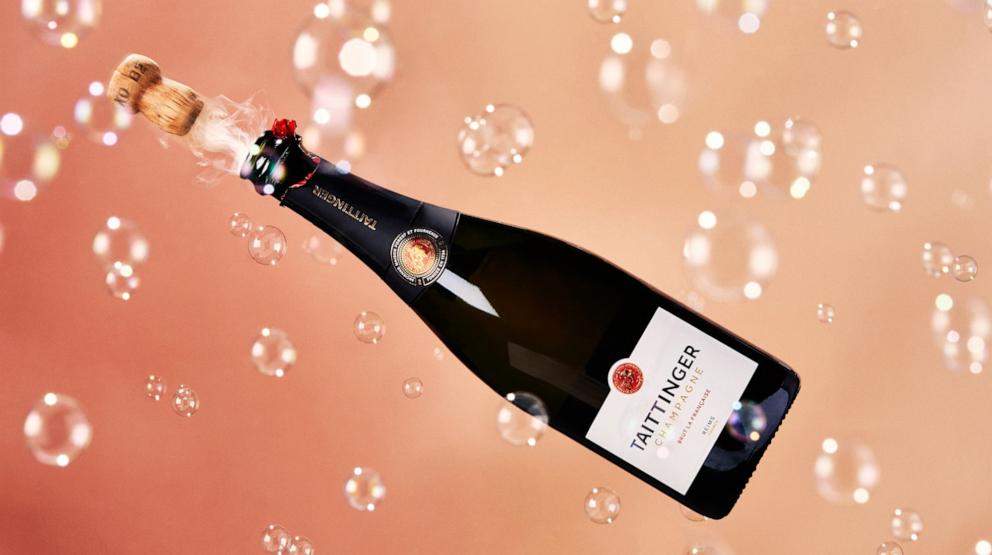 PHOTO: A bottle of Champagne Taittinger that will be served on new Delta flights.