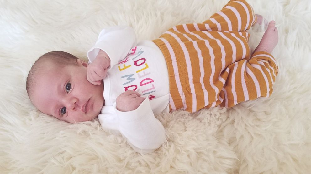 PHOTO: After four hours in labor, Casey Teller of Suffolk, Va., welcomed her sixth daughter, Tallulah Teller, on Feb. 14, 2019.