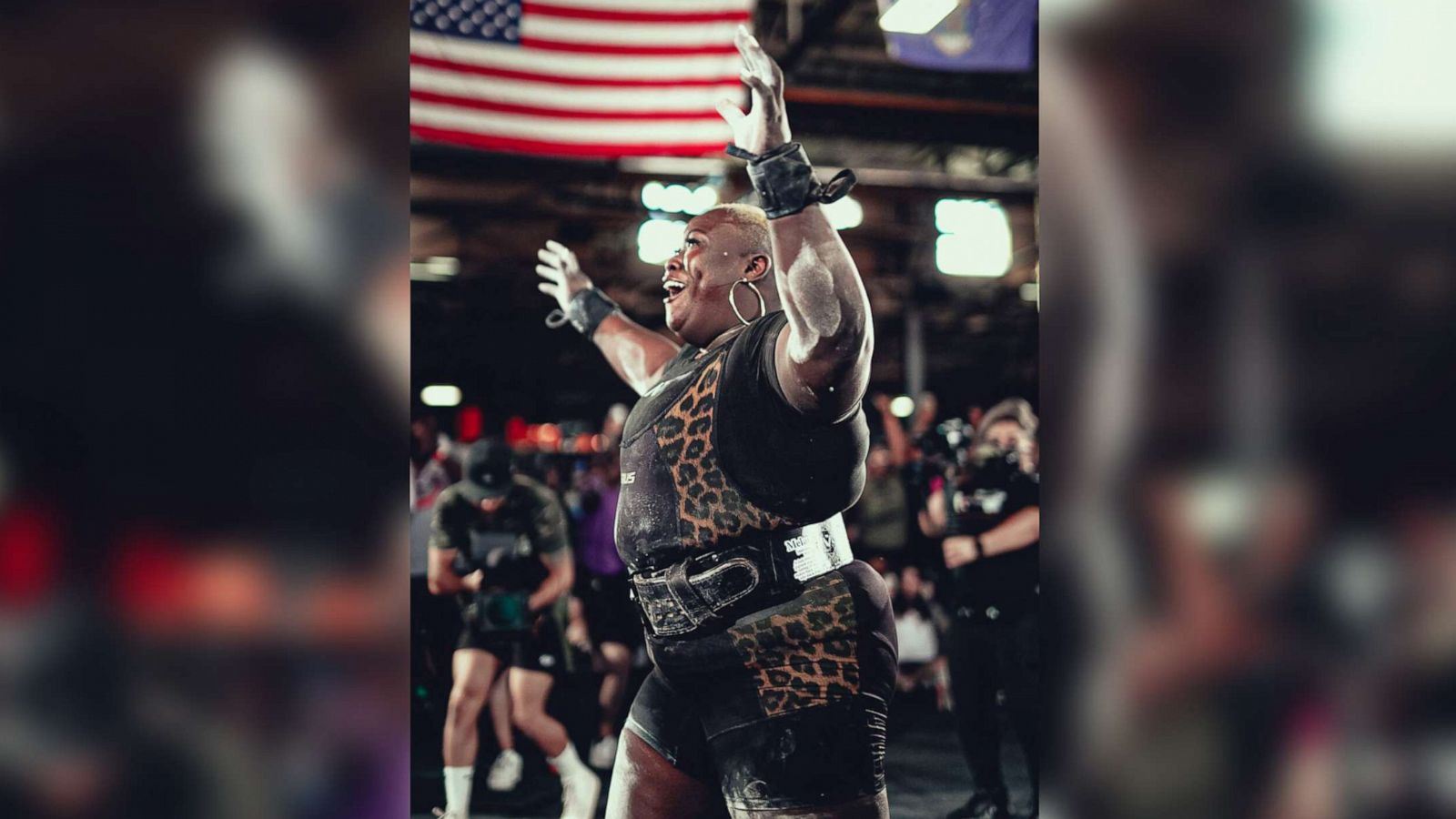 PHOTO: Tamara Walcott, of Maryland, sets a world deadlift record at the 2021 World Raw Powerlifting Federation's The Showdown in Kansas City, Mo.