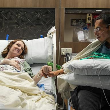 PHOTO: Shay Martin and her husband Tanner Martin hold hands. Tanner Martin, who had colon cancer, announced his own death in a video posted on social media on June 25, 2025.