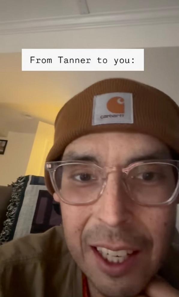 PHOTO: Tanner Martin, 30, recorded a video announcing his own death. His video was shared on Instagram on June 25, 2025.