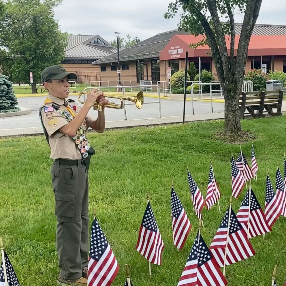 VIDEO: Boy Scout plays ‘Taps’ on trumpet outside NJ veterans home where over 100 have died 