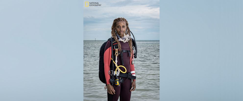 PHOTO: Storyteller and diver Tara Roberts is helping document some of the thousand
slave ships that wrecked in the Atlantic Ocean.