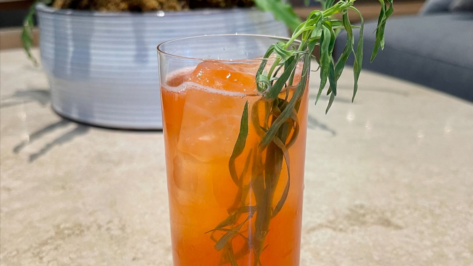 PHOTO: A tarragon spring cocktail made by Amy Racine.