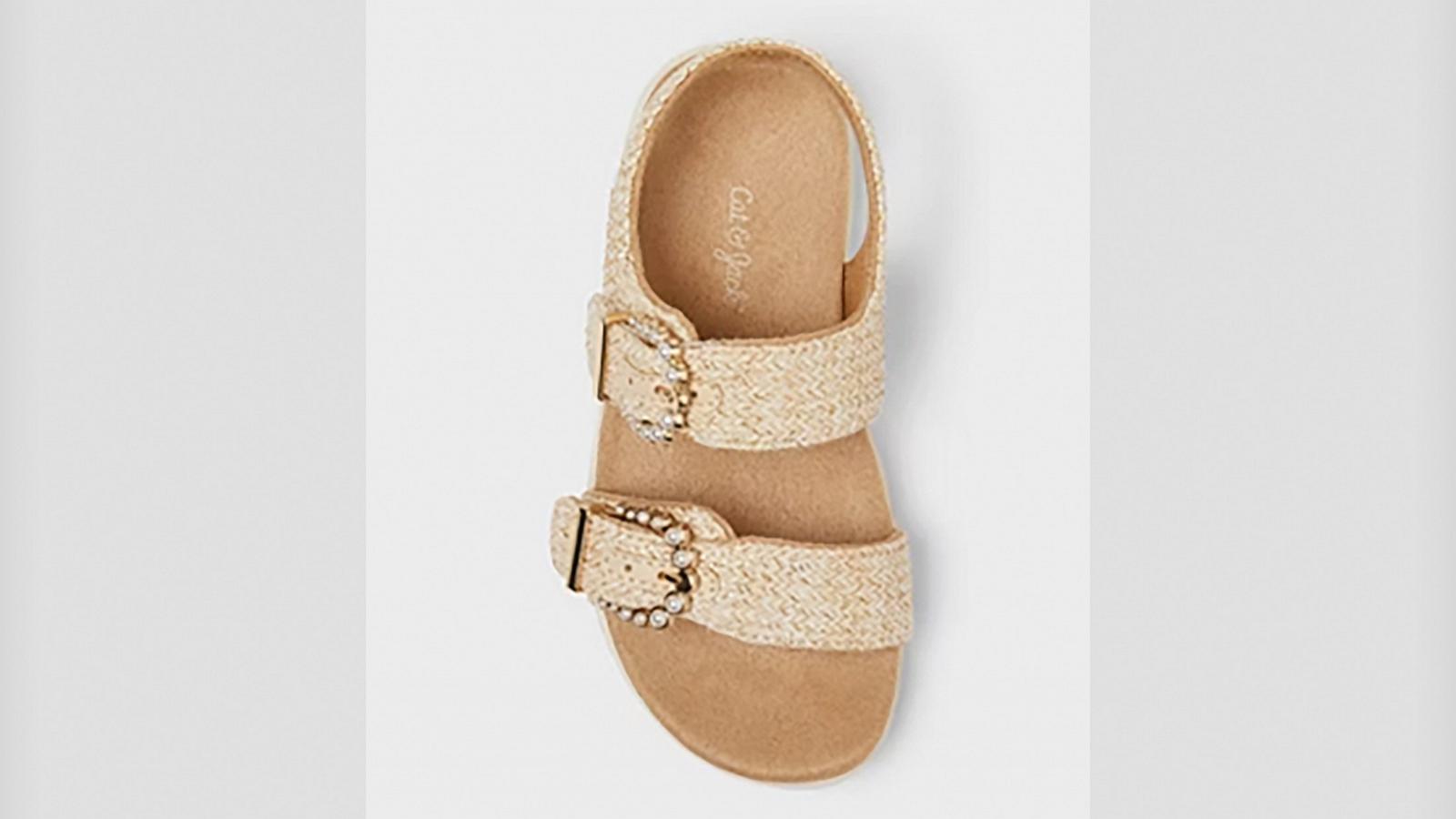 PHOTO: Target is recalling Cat & Jack children’s sandals as decorative pearls on the sandals can fall off and pose a risk of injury or death from a choking hazard.