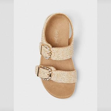 PHOTO: Target is recalling Cat & Jack children’s sandals as decorative pearls on the sandals can fall off and pose a risk of injury or death from a choking hazard.