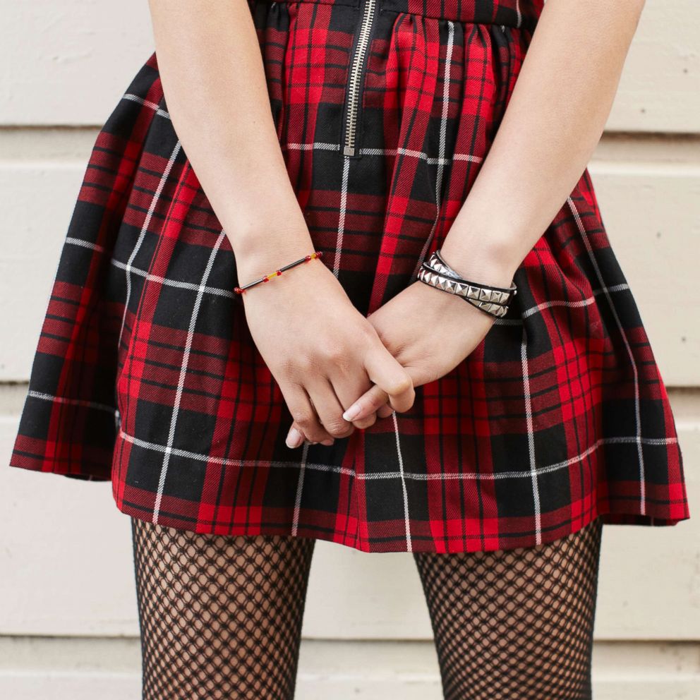 PHOTO: A woman wearing a tartan skirt is pictured in this undated stock photo.