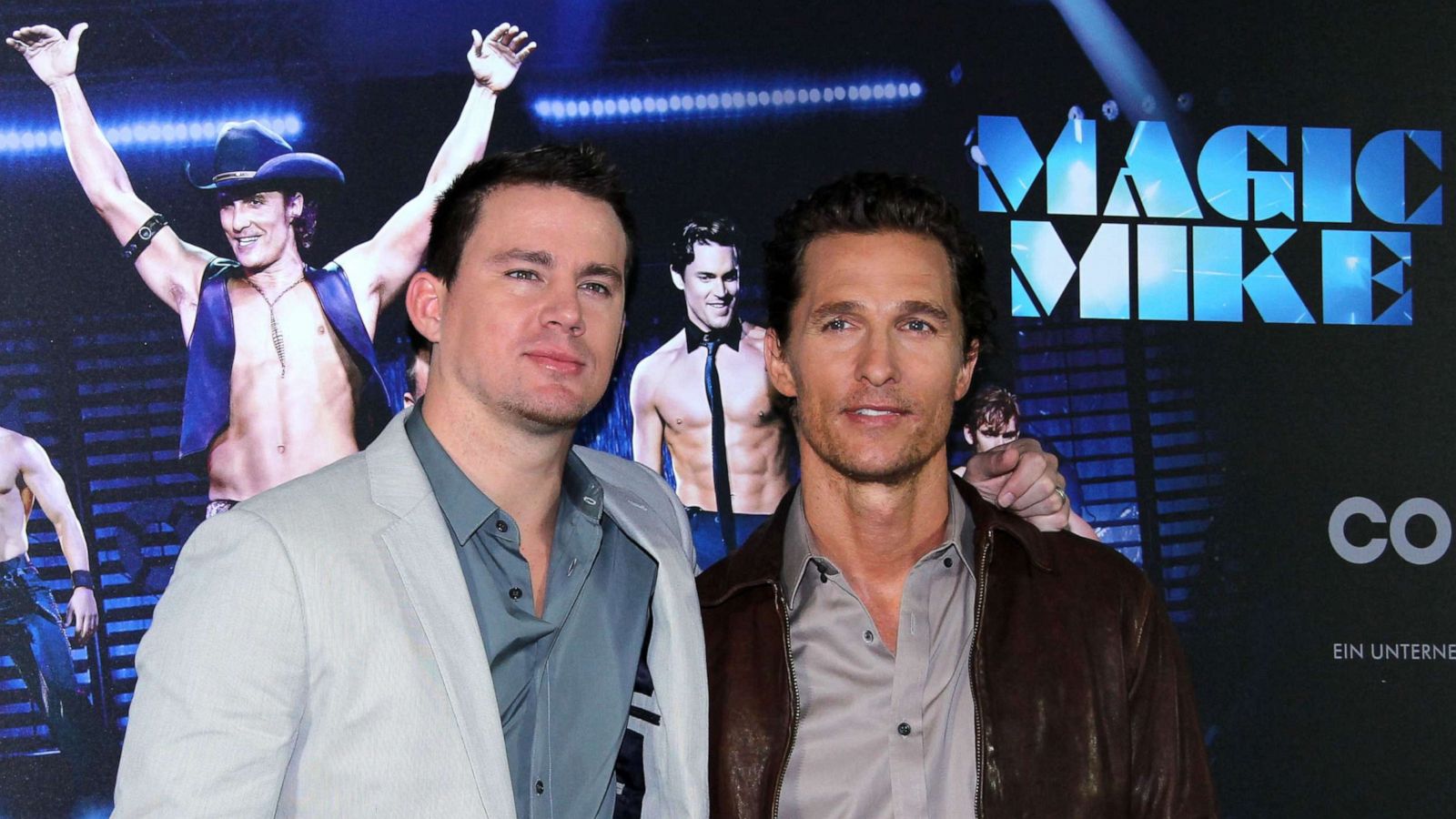 PHOTO: Channing Tatum, left, and Matthew McConaughey attend the "Magic Mike" photo call at Hotel De Rome on July 12, 2012, in Berlin.