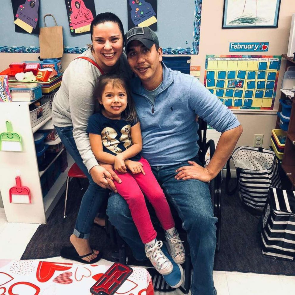 PHOTO: Tawnee Gonzalez of Cypress, Texas, poses in a recent photo with her husband, Marty Gonzalez and their daughter, Emry Pearl Gonzalez. 