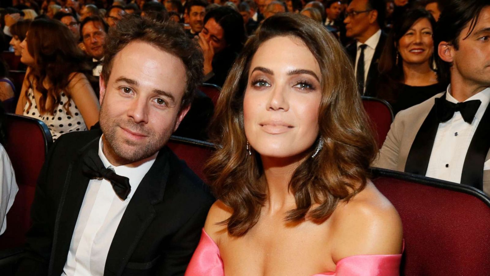 PHOTO: Taylor Goldsmith and Mandy Moore sit in the audience at the 71st Primetime Emmy Awards on Sept. 22, 2019, at the Microsoft Theater in Los Angeles.