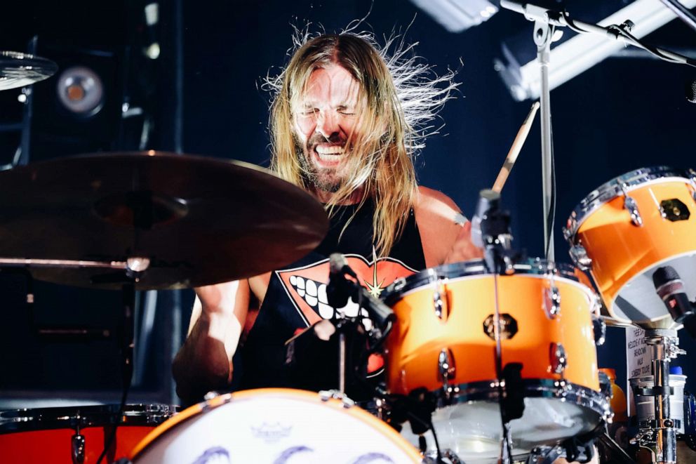PHOTO: Taylor Hawkins of Foo Fighters performs onstage at the after party for the Los Angeles premiere of "Studio 666" at the Fonda Theatre on February 16, 2022 in Hollywood, California.